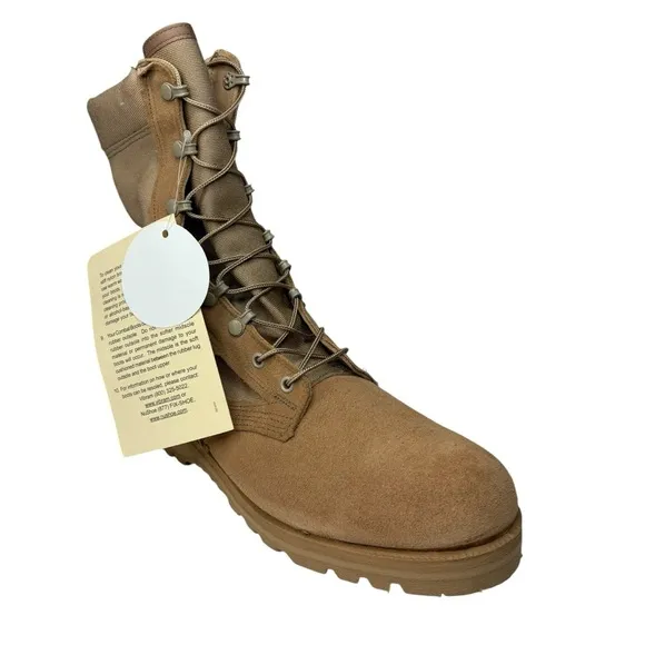 NEW Army Combat Boots Hot Weather Color Dessert Tan Size 12 R Medium Width