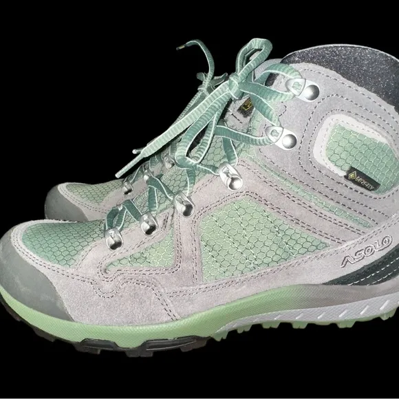 New, Asolo Women's Landscape GV ML Hedge Green Hiking Boots. US 7.