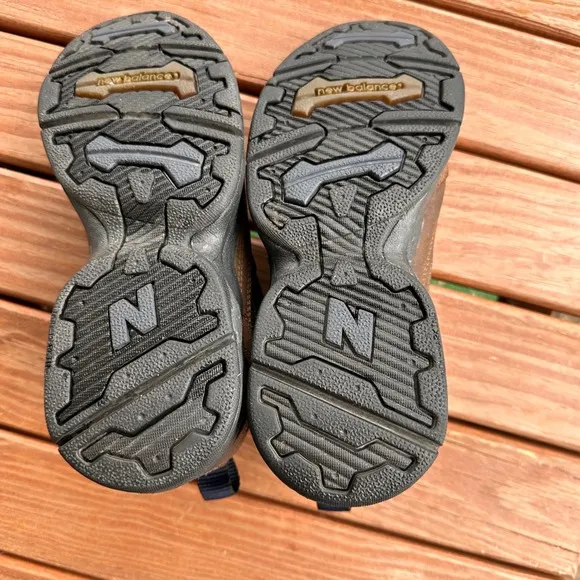 New Balance 609 Hiking Shoes Leather Brown Trainers Size 7.5