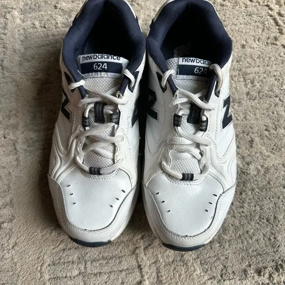 New Balance 624 White Casual Shoes Sneakers MX624WN2 Mens Size 9.5