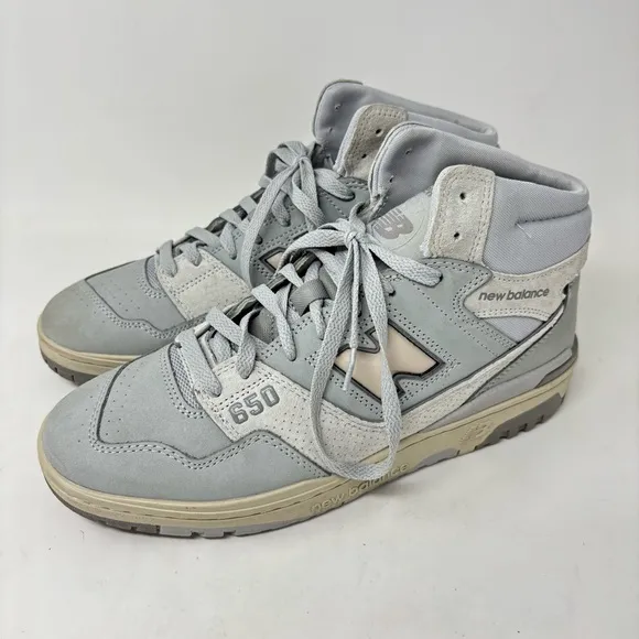 NEW BALANCE 650R LIGHT ALUMINUM RAIN CLOUD SHOES SIZE 9.5 BB650RGG