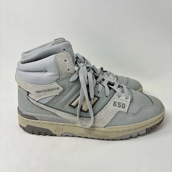 NEW BALANCE 650R LIGHT ALUMINUM RAIN CLOUD SHOES SIZE 9.5 BB650RGG