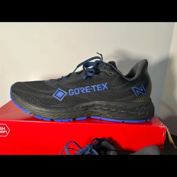 New Balance Fresh Foam X 880v12 Gore-Tex Running Shoes Black/Blue Mens 10.5