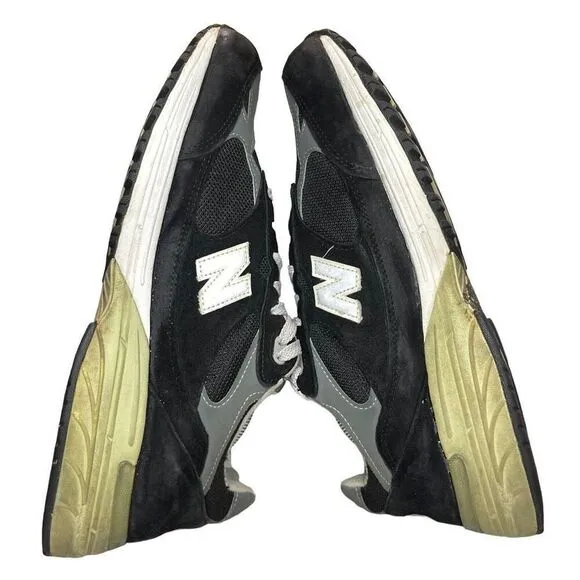New Balance 993 Black Grey &amp; White Men's Size 12 4E Heritage MR993BK