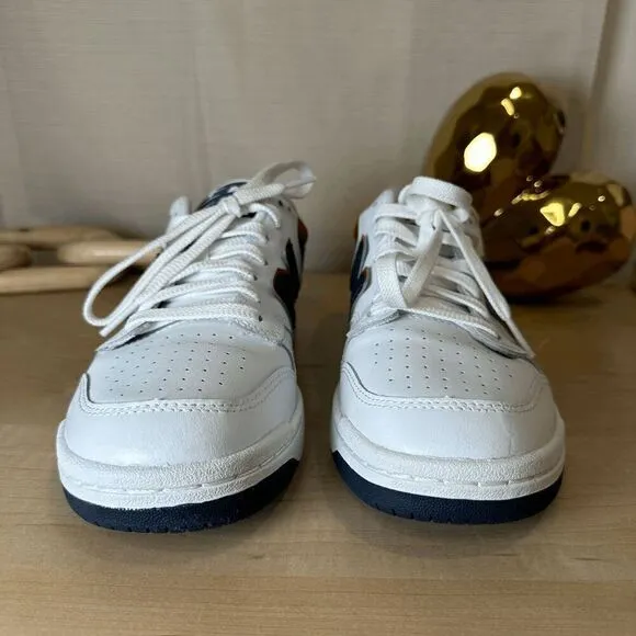 NEW BALANCE White‎ Navy Red Leather Men's Sneakers