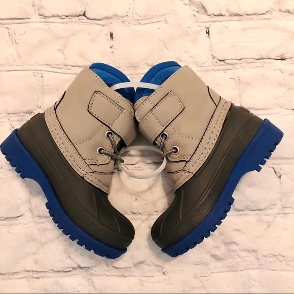 New blue and gray Sperry Harbor Duck Boots (Baby/Toddler 6)