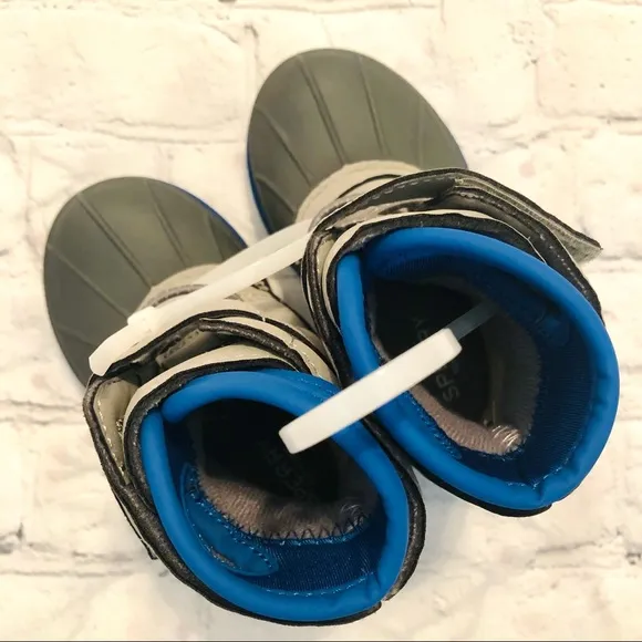 New blue and gray Sperry Harbor Duck Boots (Baby/Toddler 6)