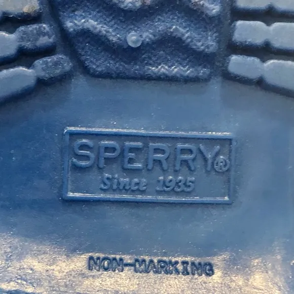 New blue and gray Sperry Harbor Duck Boots (Baby/Toddler 6)