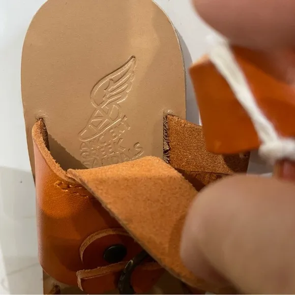 NEW Caramel Baby &amp; Child Ancient Greek leather sandals