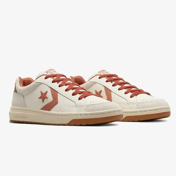 NEW Converse Mens Pro Blaze Classic Leather &amp; SuedeBeige Sneakers Size 11.5