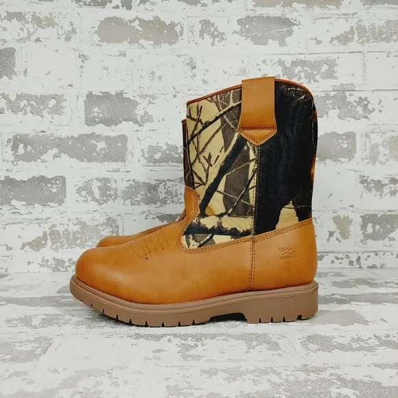 NEW Deer Stags Boy's Tour Brown Hunting Snow Ankle Boots i115
