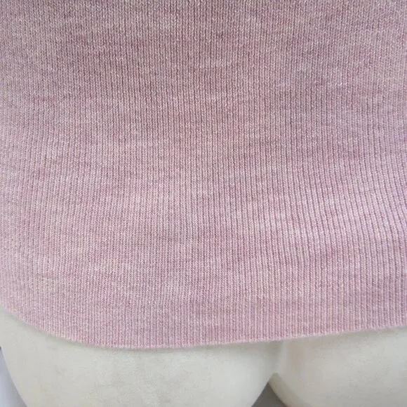 NEW DH NEW YORK Womens Becca Funnel Neck Soft Sweater Size S Dahlia Pink