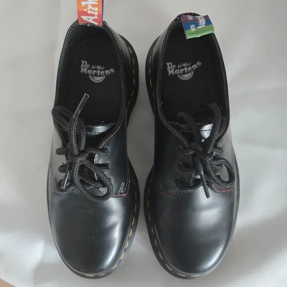 *NEW Dr. Martens 1461 For Pride Smooth Leather Oxford Shoes Womens US 6 Rainbow