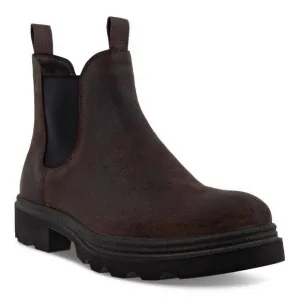 NEW ECCO men's grainer chelsea boot in coffee