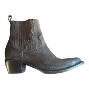 NEW! Frye Sacha Chelsea Chocolate Brown Suede Ankle Boots Elastic Panels …