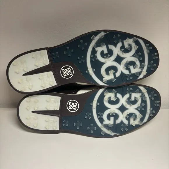 NEW G/FORE Saddle Gallivanter Snow Espresso Golf Shoes Mens Size 12