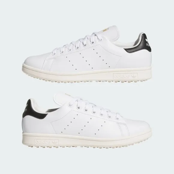 NEW GOLF Adidas Stan Smith UNISEX White and Navy Spikeless Golf Sneakers