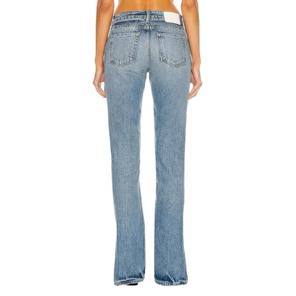 NEW GRLFRND hailey low rise slim boot jeans in melrose