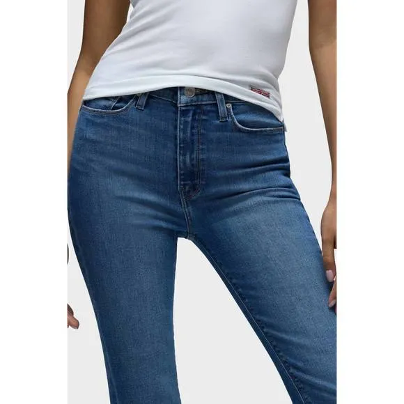 NEW HUDSON barbara high-rise bootcut crop jeans in pleasant