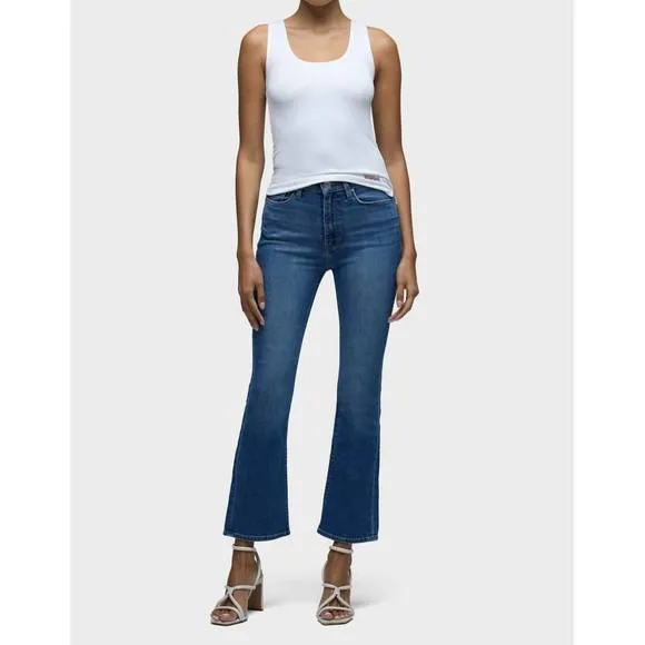 NEW HUDSON barbara high-rise bootcut crop jeans in pleasant