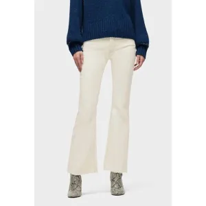 NEW HUDSON nico mid-rise bootcut barefoot jeans in ecru