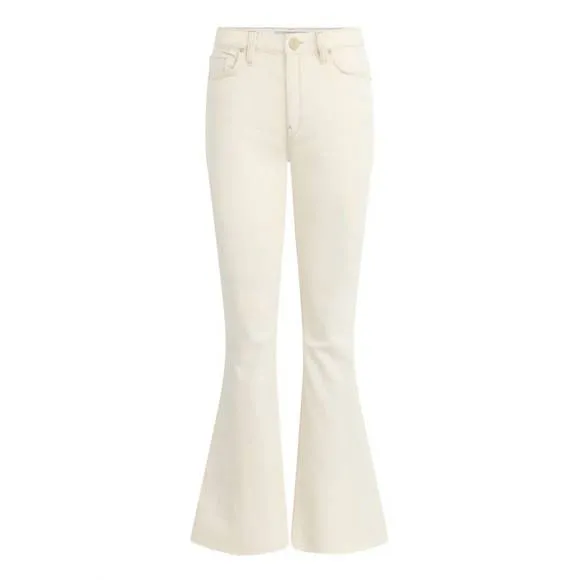 NEW HUDSON nico mid-rise bootcut barefoot jeans in ecru