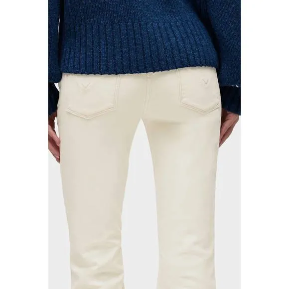 NEW HUDSON nico mid-rise bootcut barefoot jeans in ecru