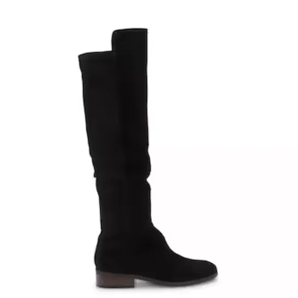 NEW Lucky Brand Calypso Over-The-Knee Boot in Black Suede Fabric Combo size 6.5