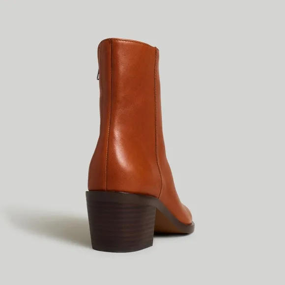 🔥🔥🔥NEW Madewell The Darcy Brown Leather Ankle Boots