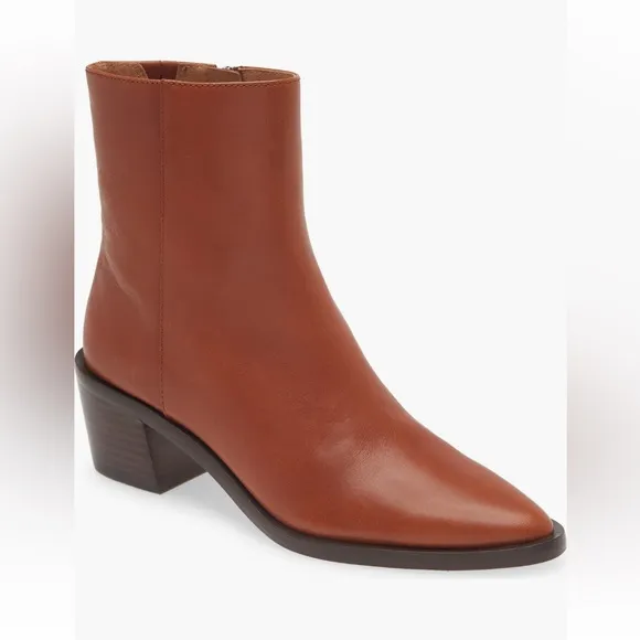 🔥🔥🔥NEW Madewell The Darcy Brown Leather Ankle Boots