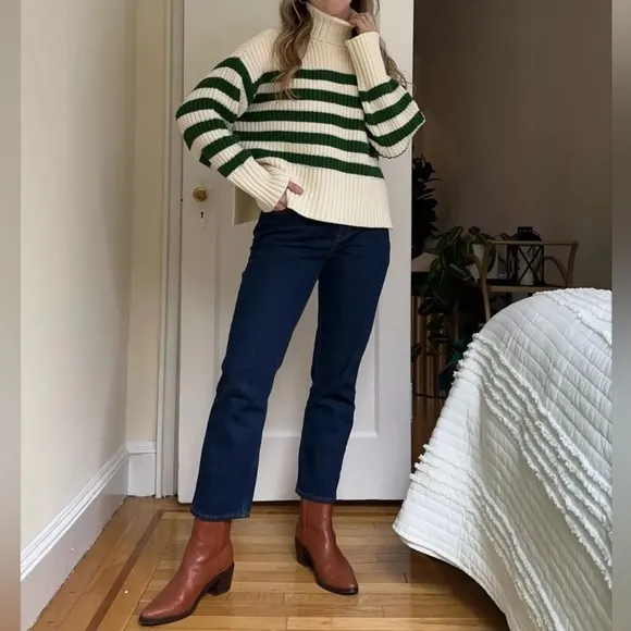 🔥🔥🔥NEW Madewell The Darcy Brown Leather Ankle Boots