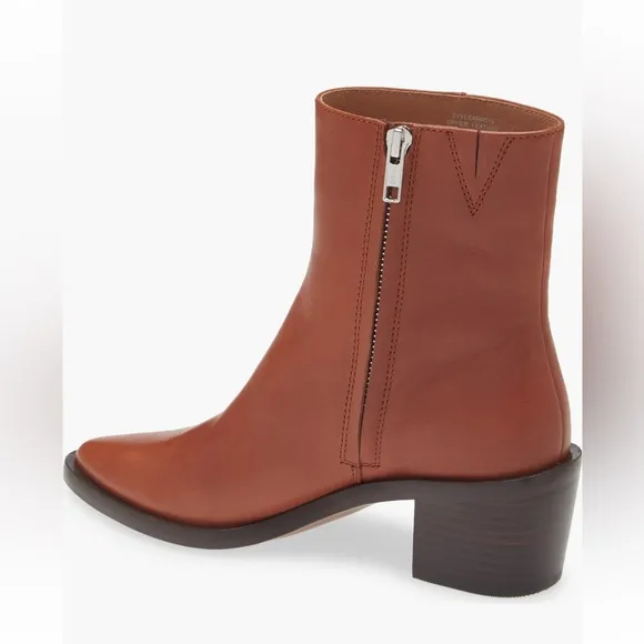 🔥🔥🔥NEW Madewell The Darcy Brown Leather Ankle Boots