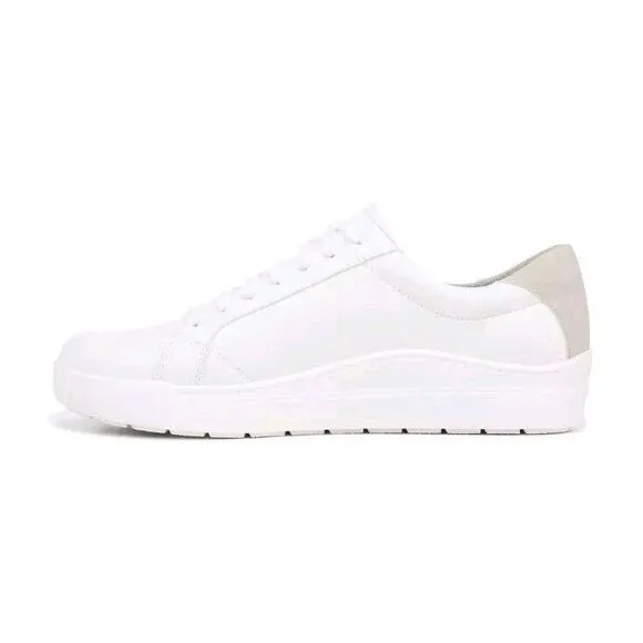 NEW‎ Mens DR. SCHOLL'S OFF Off White LEATHER Sneaker Shoes AUTHENTIC Sz 10 #608