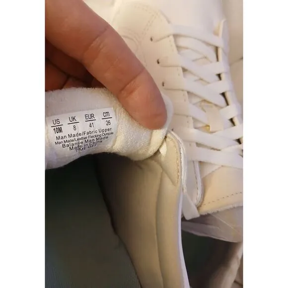 NEW‎ Mens DR. SCHOLL'S OFF Off White LEATHER Sneaker Shoes AUTHENTIC Sz 10 #608