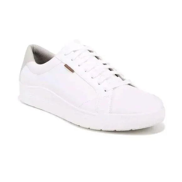 NEW‎ Mens DR. SCHOLL'S OFF Off White LEATHER Sneaker Shoes AUTHENTIC Sz 10 #608