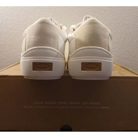 NEW‎ Mens DR. SCHOLL'S OFF Off White LEATHER Sneaker Shoes AUTHENTIC Sz 10 #608