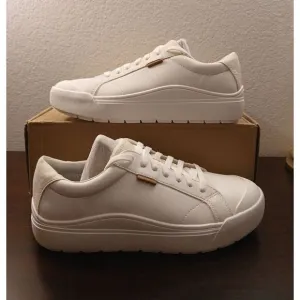 NEW‎ Mens DR. SCHOLL'S OFF Off White LEATHER Sneaker Shoes AUTHENTIC Sz 10 #608