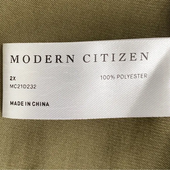 NEW Modern Citizen Magdalena Olive Maxi Dress Size 2X