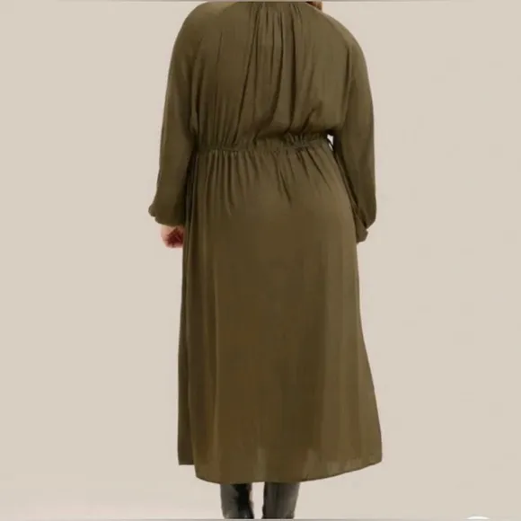 NEW Modern Citizen Magdalena Olive Maxi Dress Size 2X