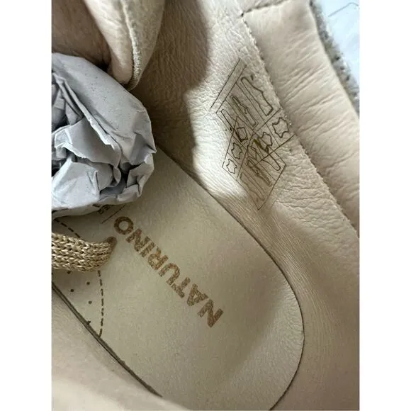 NEW NATURINO GIRL'S DORD ZIP SUEDE FASHION SHOES, PLATINUM