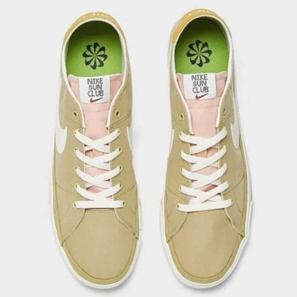 NEW Nike Court Legacy Next Nature Mens Casual Canvas Shoes Tan