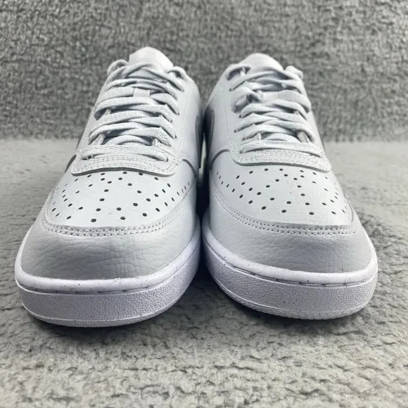 New Nike Shoes Court Vision Low Womens 9.5 Pure Platinum Silver Mens 8 Unisex