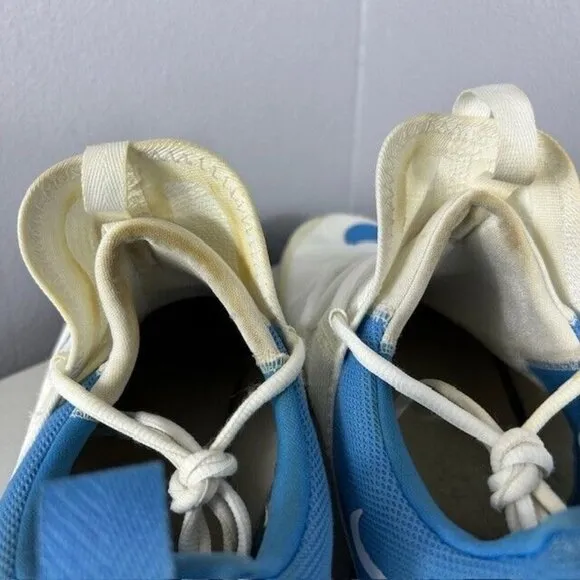 New Nike Zoom Shift 2 Mens White Light Blue Basketball Shoes Size 13.5 #AT3873