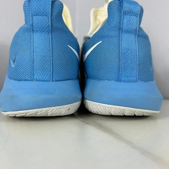 New Nike Zoom Shift 2 Mens White Light Blue Basketball Shoes Size 13.5 #AT3873