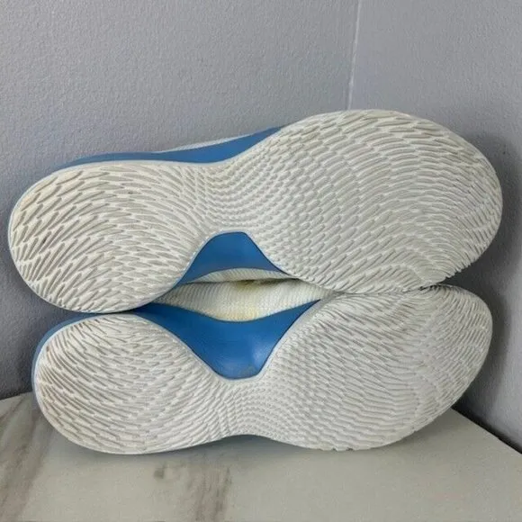 New Nike Zoom Shift 2 Mens White Light Blue Basketball Shoes Size 13.5 #AT3873