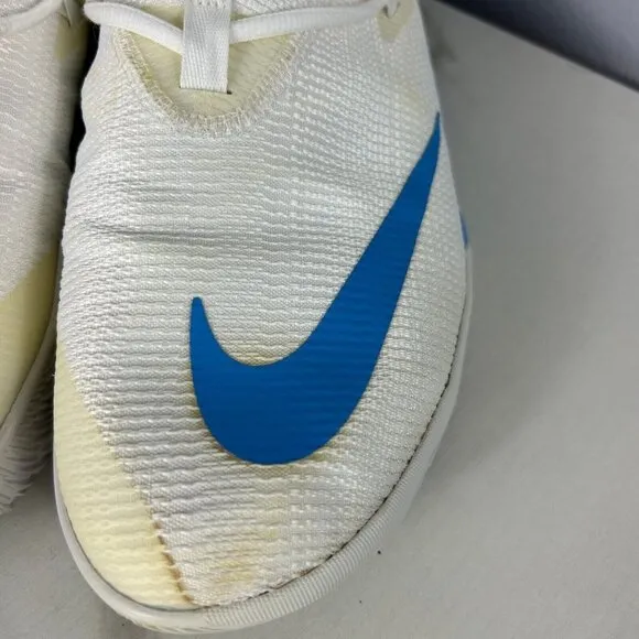 New Nike Zoom Shift 2 Mens White Light Blue Basketball Shoes Size 13.5 #AT3873