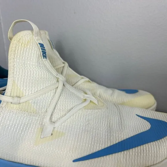 New Nike Zoom Shift 2 Mens White Light Blue Basketball Shoes Size 13.5 #AT3873
