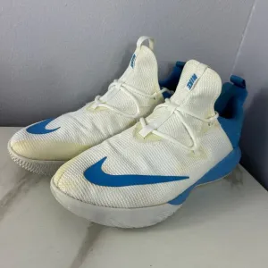 New Nike Zoom Shift 2 Mens White Light Blue Basketball Shoes Size 13.5 #AT3873