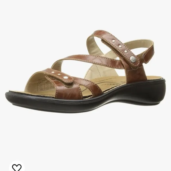 New! Romika Ibiza womens 40 size 9.5 brandy leather summer casual sandals