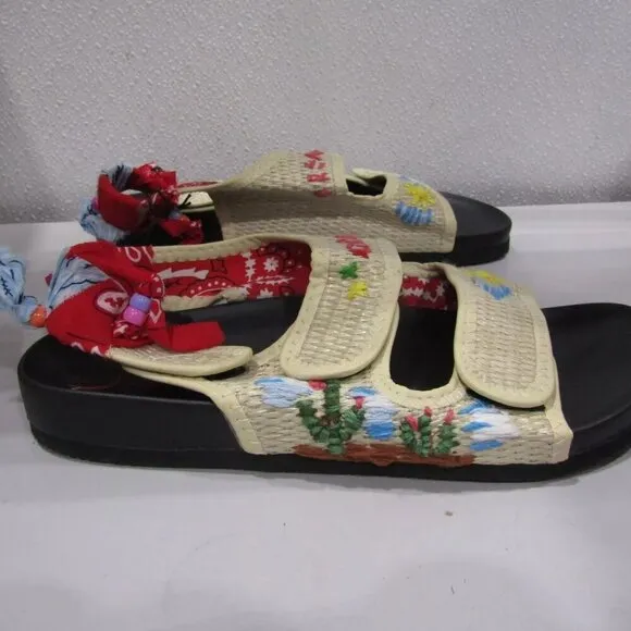 NEW Size 10 Arizona Love x Giovanni Gerosa Apache Gio Raffia Sandal EU 40